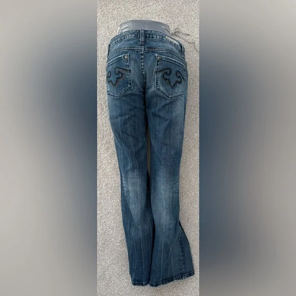 ReRock for Express Low rise Bootcut Jeans 8R - Picture 3 of 11